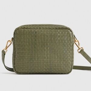Italian Leather Handwoven Crossbody